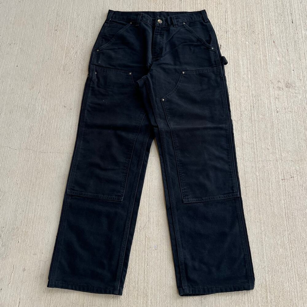 Carhartt black double knee work wear carpenter pants